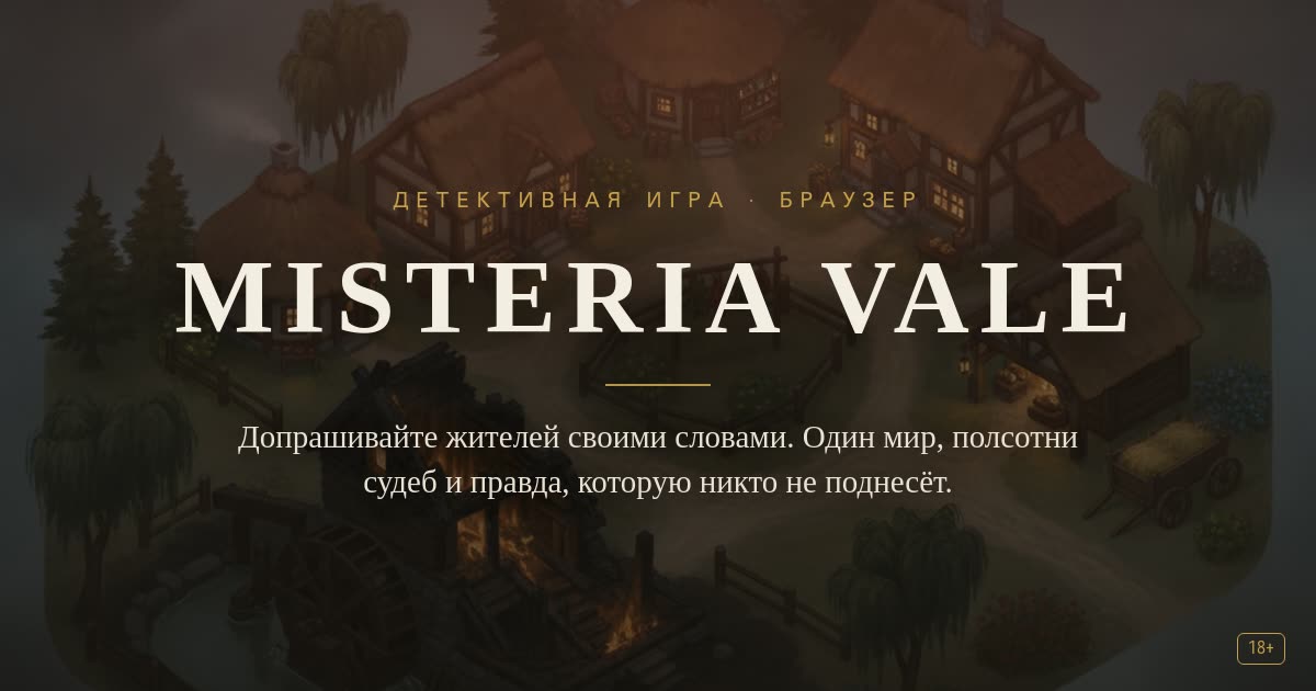 Misteria Vale — детективная игра